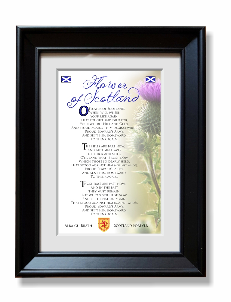 flower of scotland Picture frame
